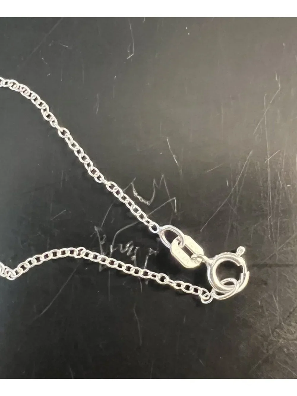 Sterling Silver Heart Pendant Necklace 925 Inset Heart Round 16